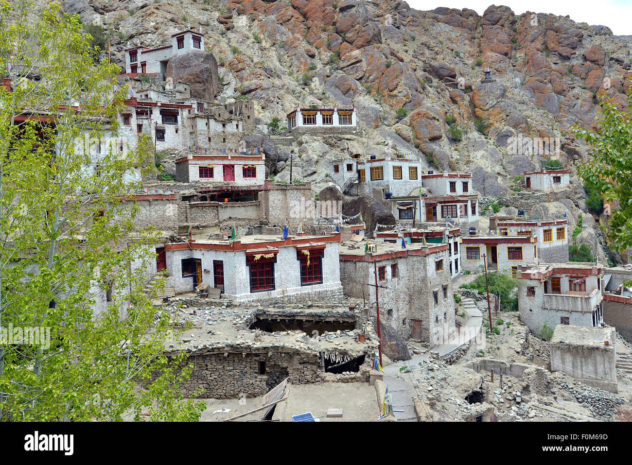 India Jammu Kashmir Ladakh Hemis village Stock Photo, Royalty Free