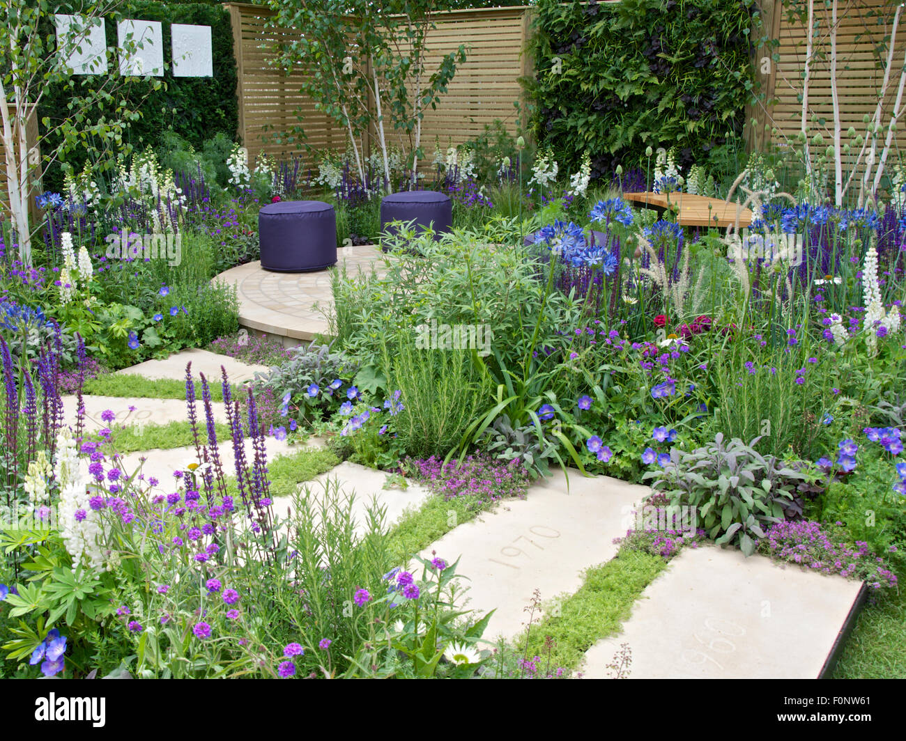 The Wellbeing of Women Garden at RHS Hampton Court Palace flower Show Stock Photo 86532601 Alamy