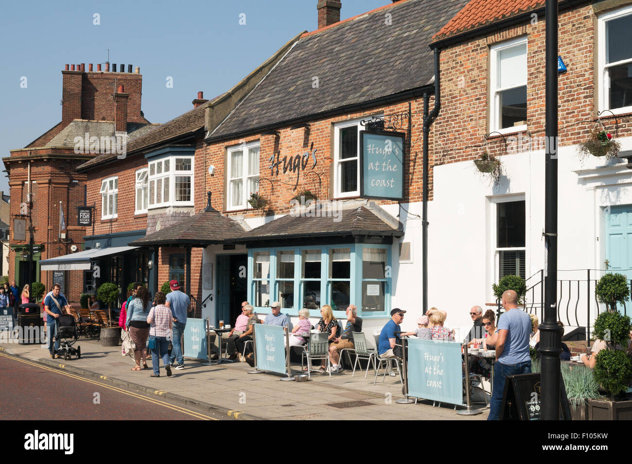 Hugo's at the Coast pub Front Street, Tynemouth, North Tyneside Stock