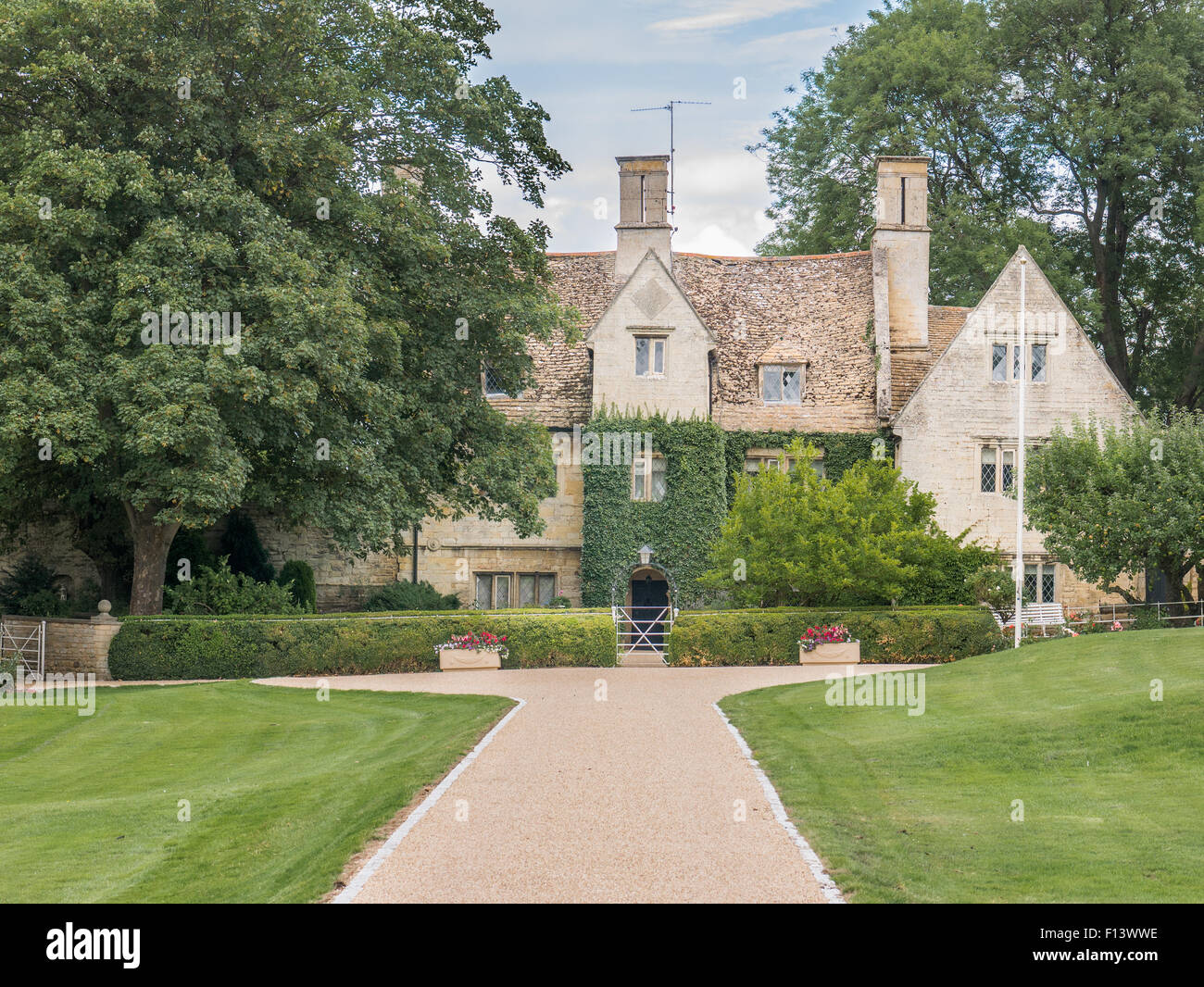 The manor house at Weldon, Northamptonshire, England, built of Stock