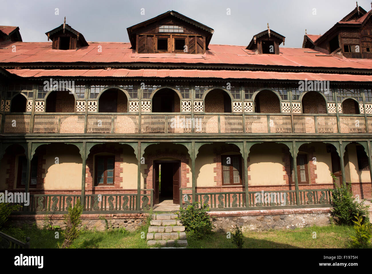 India, Jammu & Kashmir, Srinagar, Khwaja Manzil Nishati house, 1930s