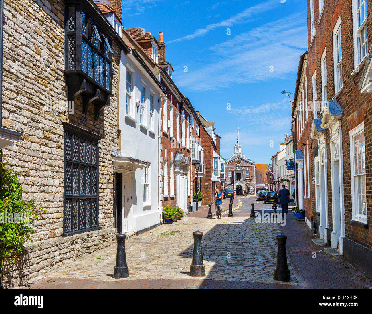 Church Street in the historic old town, Poole, Dorset, England, UK Stock Photo, Royalty Free