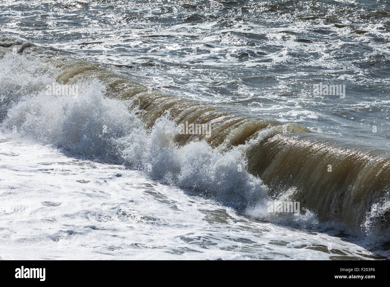 Ocean Wave Crashing A Ocean Wave Crashing Stock Photo Alamy