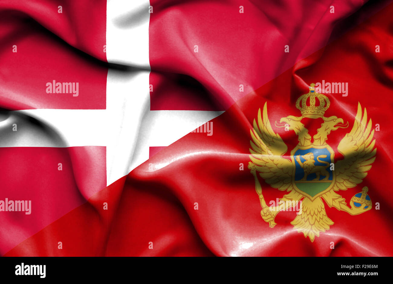 Montenegro Denmark Flag Hi Res Stock Photography And Images Alamy