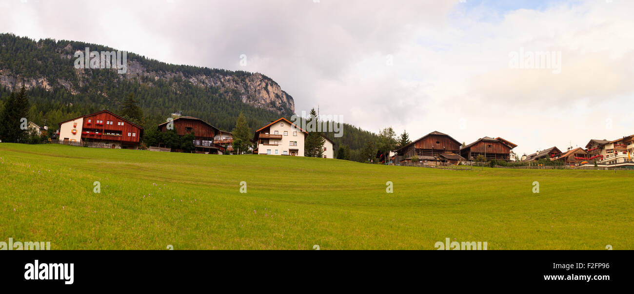 View Of Chalet In La Villa Val Badia Stock Photo Alamy