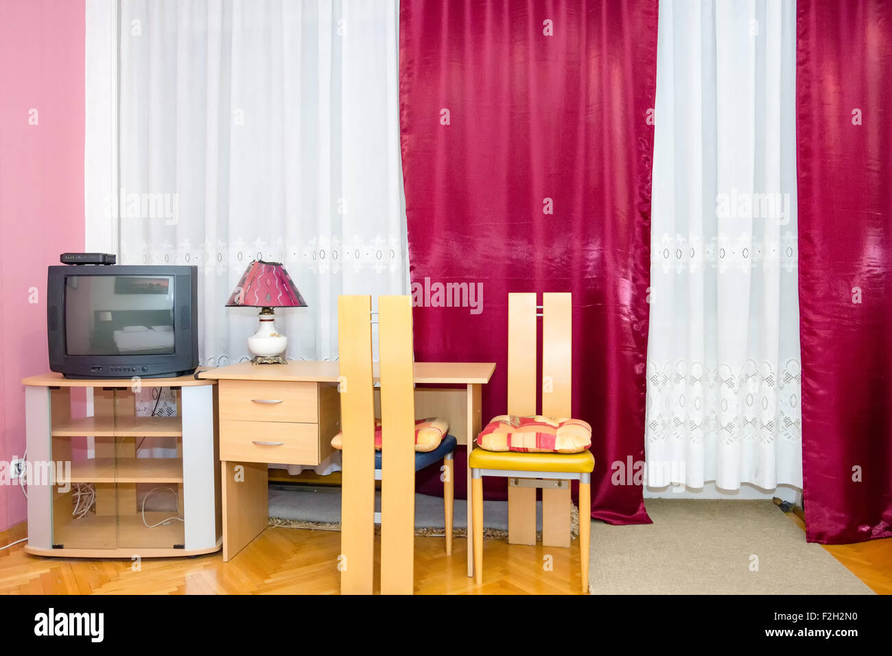 hotel apartment interior. modern part of living room with work hotel apartment interior. modern part of living room with work