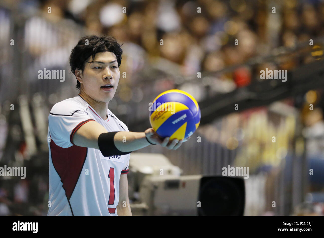 Tokyo, Japan. 21st Sep, 2015. Kunihiro Shimizu (jpn) Volleyball Stock Photo, Royalty Free Image
