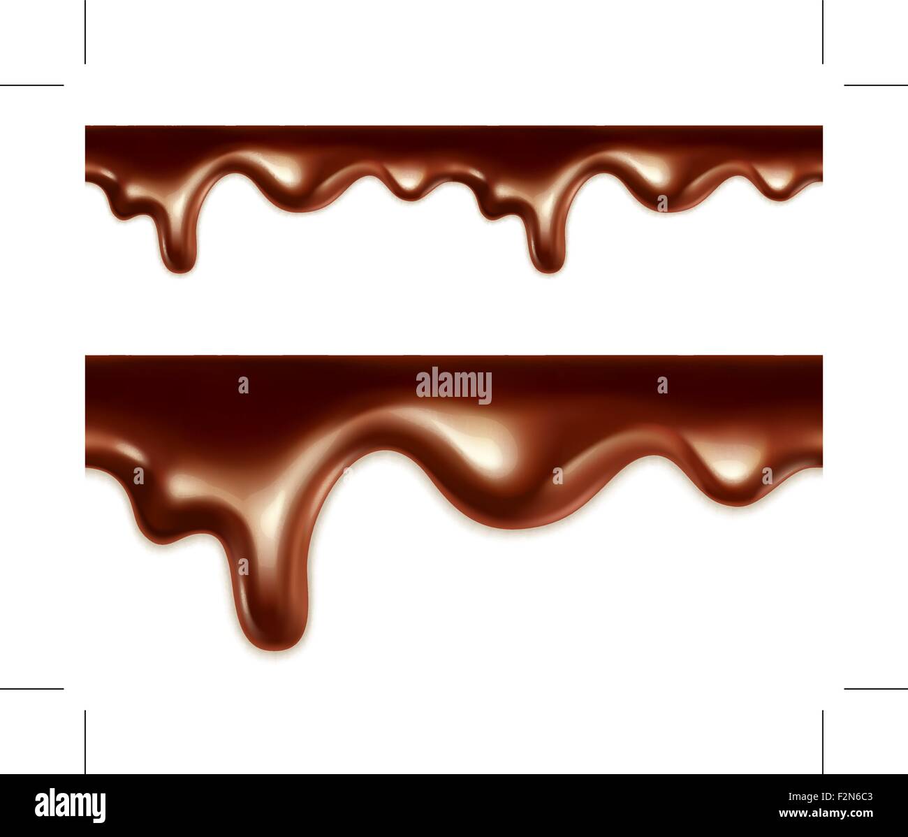 Melted chocolate seamless vector Stock Vector Art & Illustration