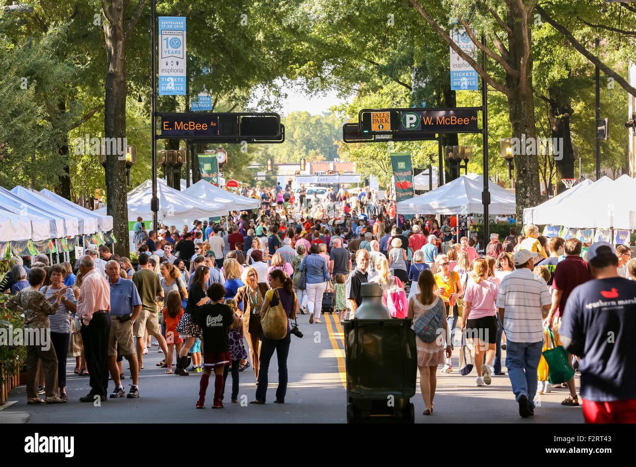 The Farmers Market along Main Street in downtown Greenville, South