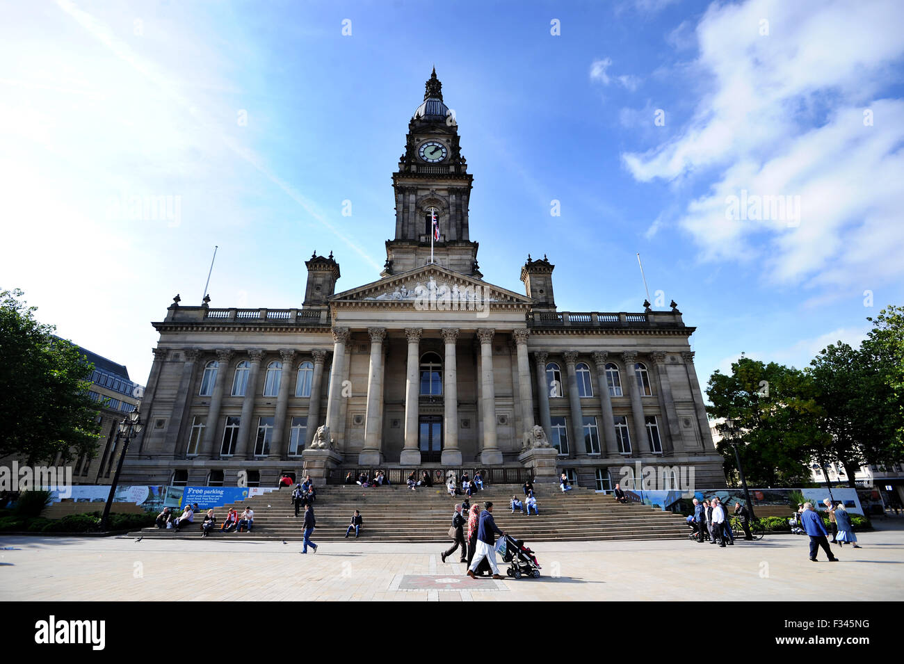 Bolton Town Hall, Victoria Square, Bolton. Picture by Paul Heyes Stock Photo, Royalty Free Image