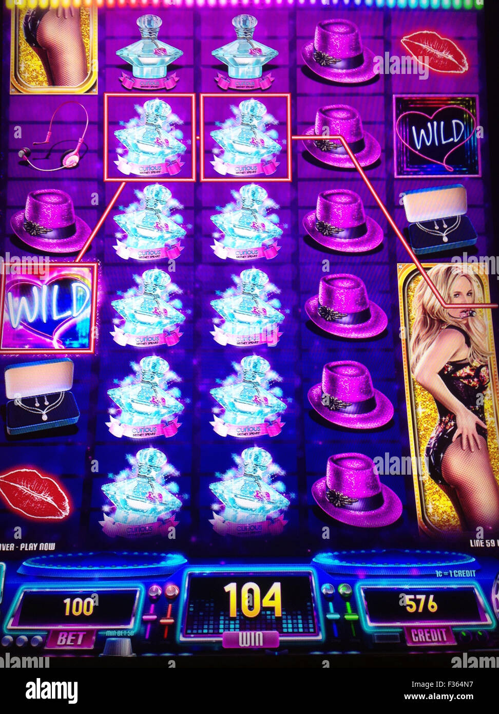 Britney spears slot machine