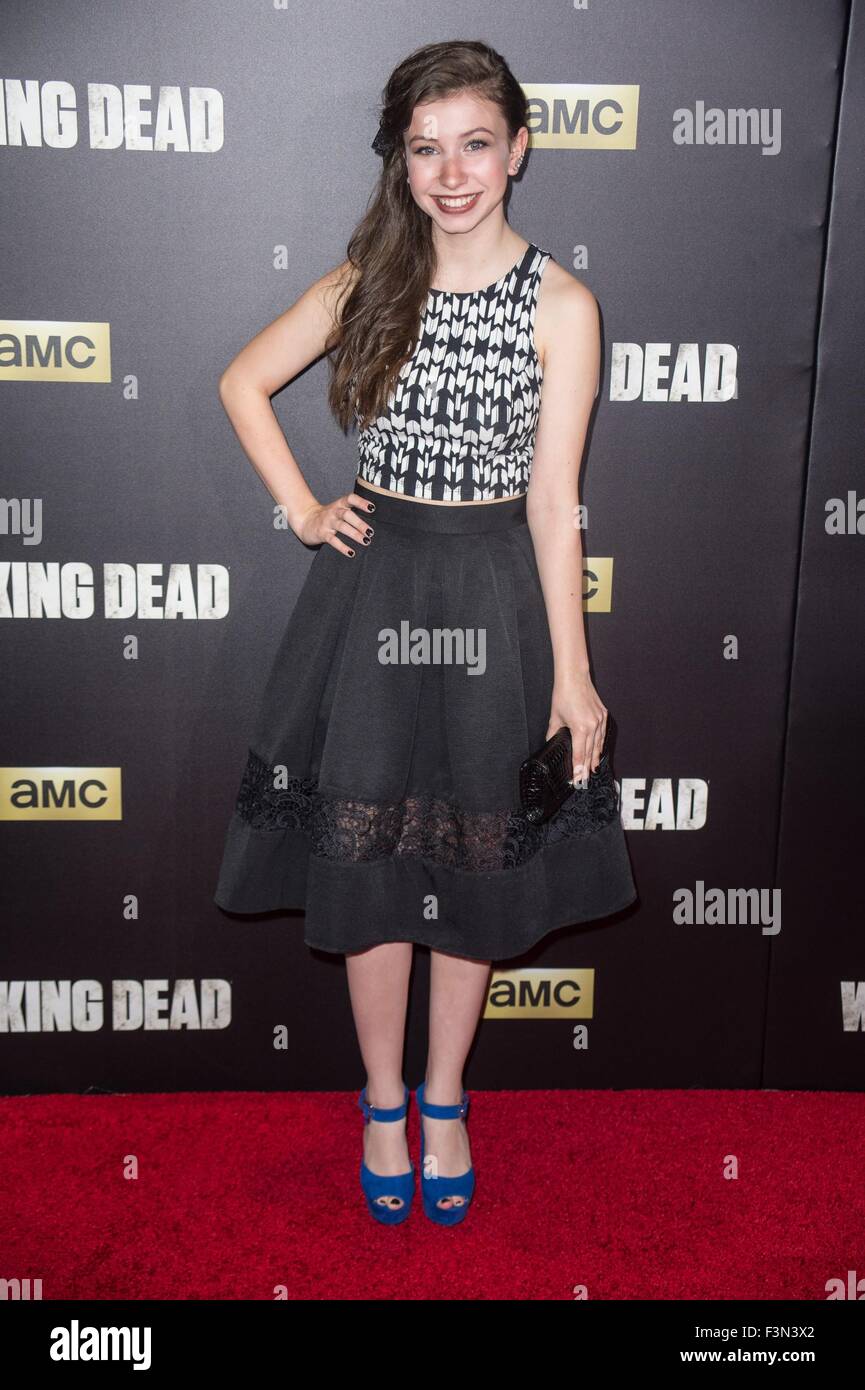 Katelyn Nacon At Arrivals For The Walking Dead Season Six ...