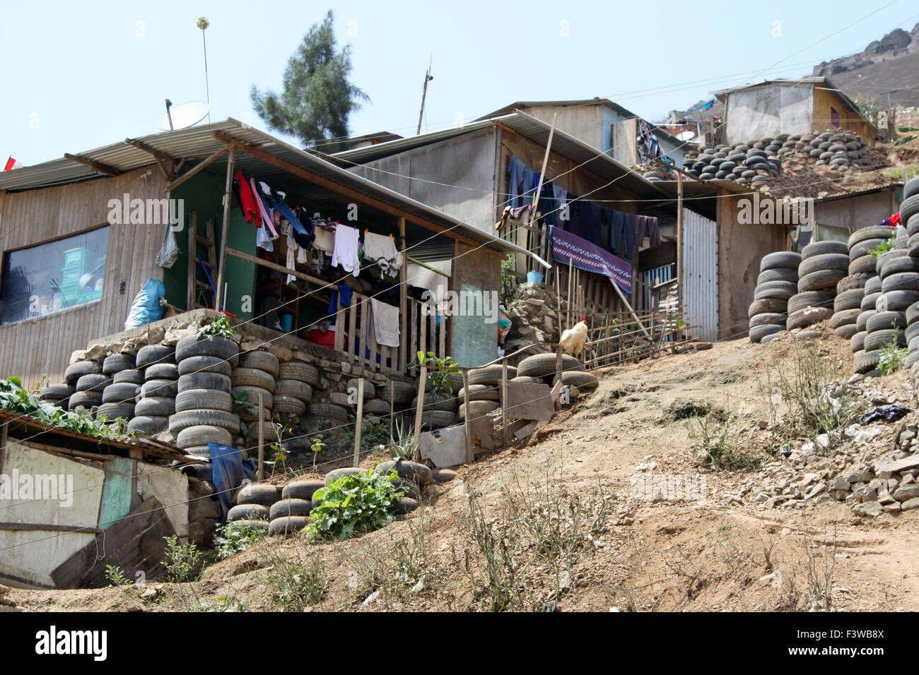 Shanty Town, Lima, Peru Stock Photo - Alamy