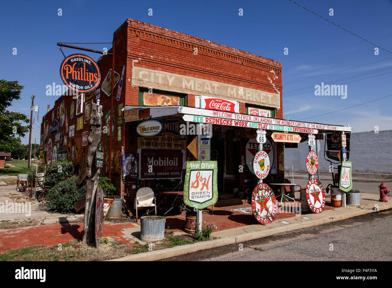 Erick, Oklahoma, USA. Route 66 Stock Photo, Royalty Free Image