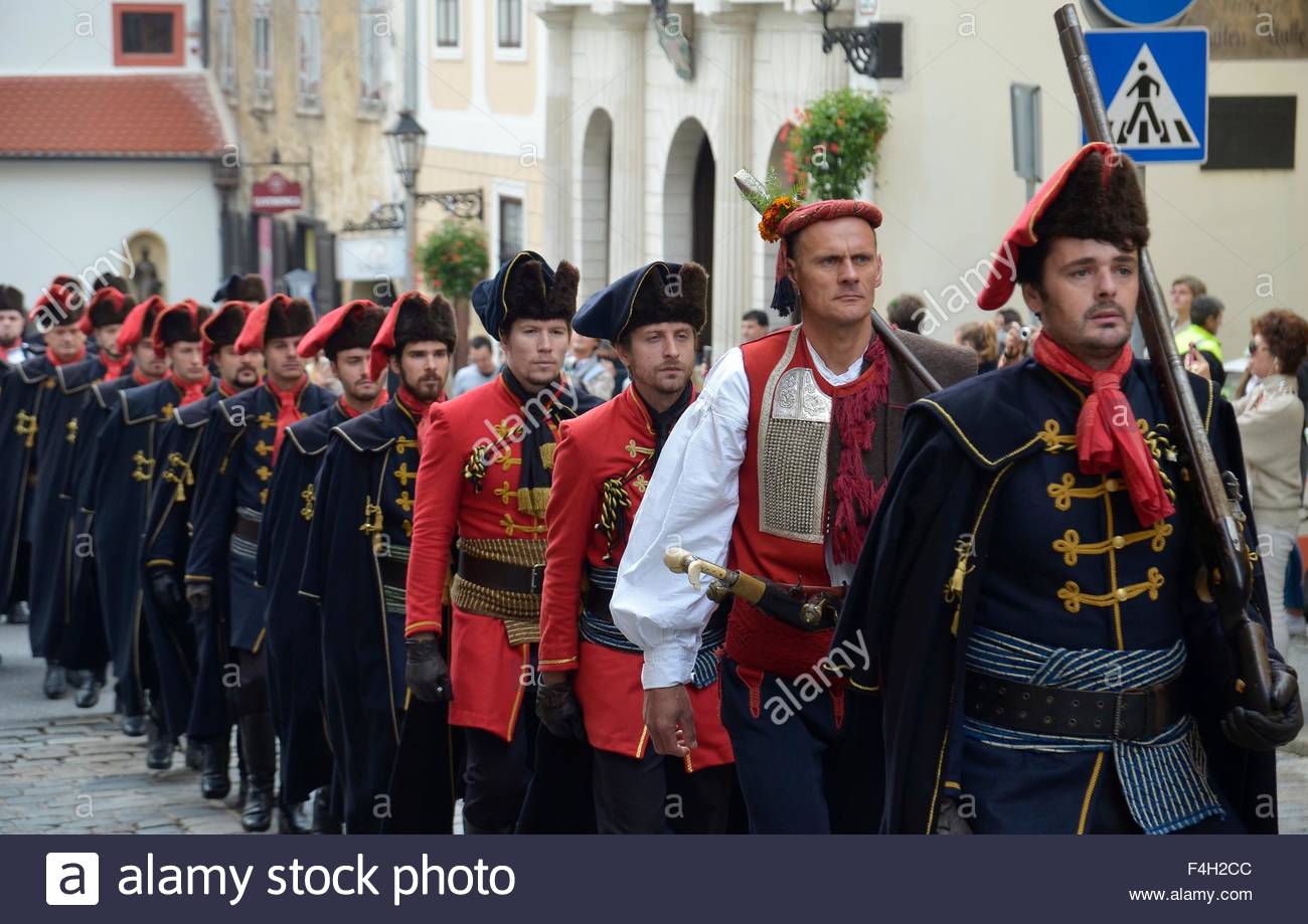 Zagreb,Croatia.18 Oct 2015.Celebration of international Cravat - Tie ...