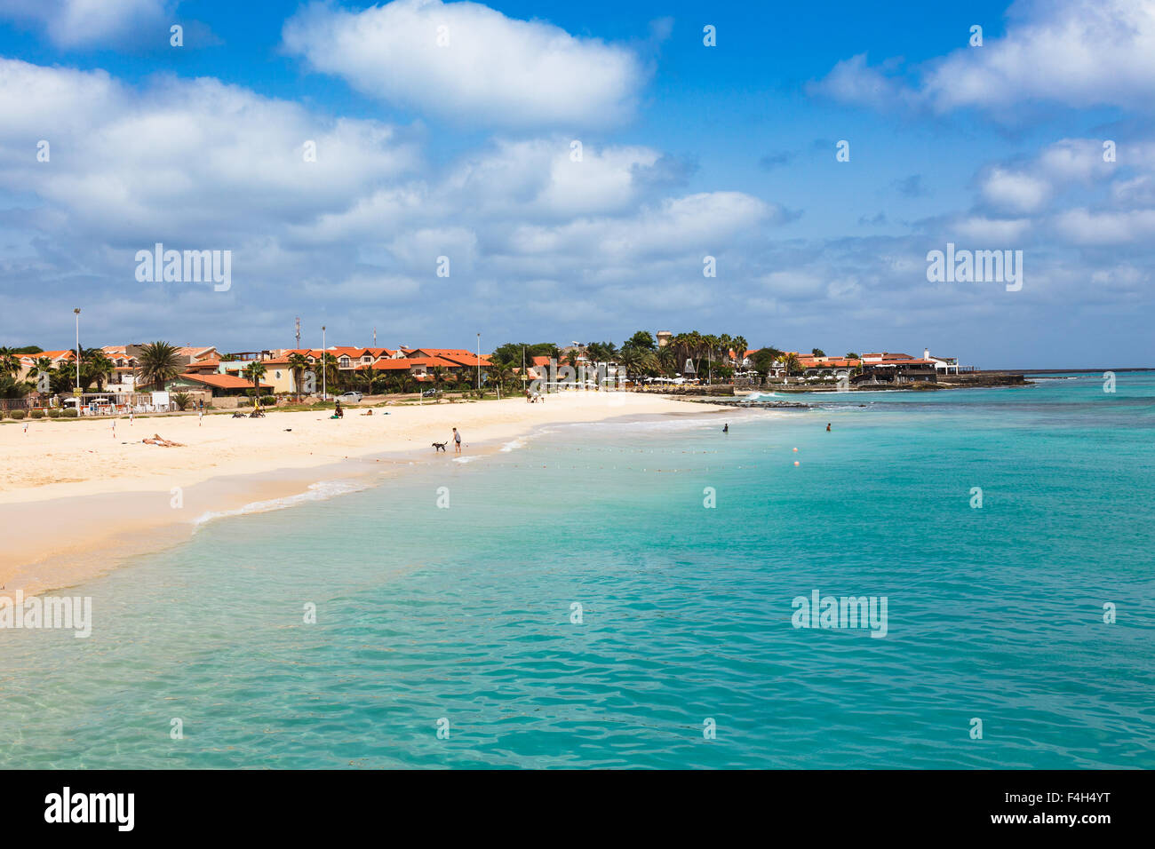 Aerial View Of Santa Maria Beach In Sal Island Cape Verde Cabo Verde