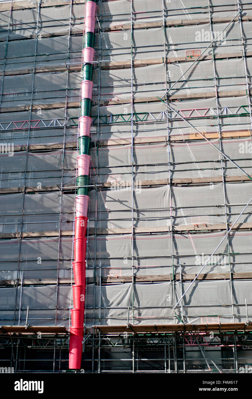 Construction Site,Rubble Chute, Waste Chutes Stock Photo 88954243 Alamy
