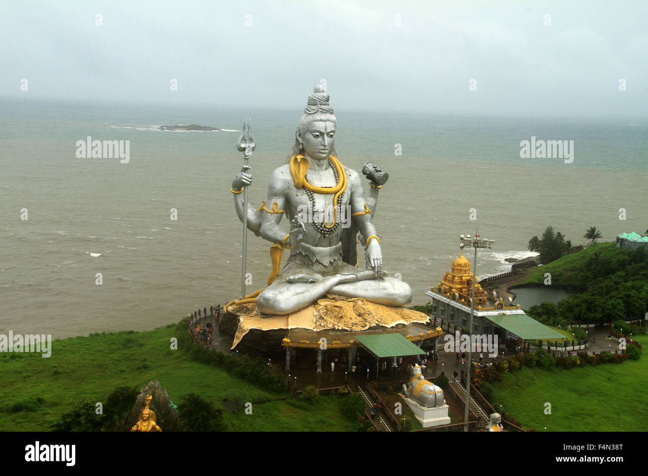 Shiva Statue in Murudeshwar, Karnataka, India Stock Photo, Royalty Free