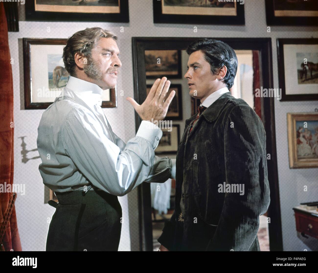 Film De Visconti Avec Alain Delon Et Burt Lancaster Burt Lancaster, Alain Delon / The Leopard 1963 directed by Luchino