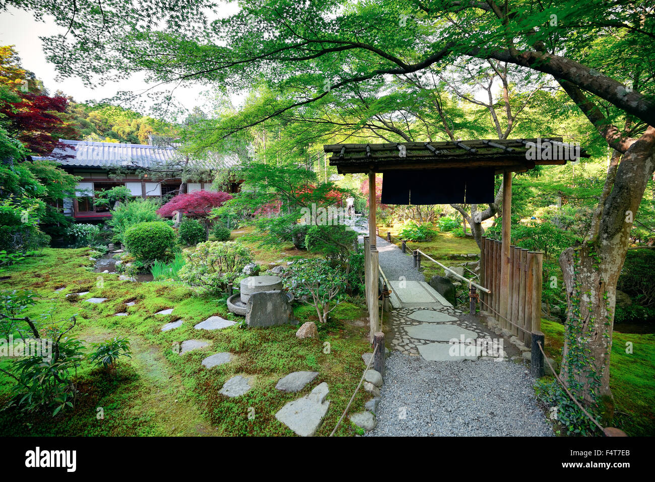 A tea house in Kyoto in Japan Stock Photo, Royalty Free Image 89043203