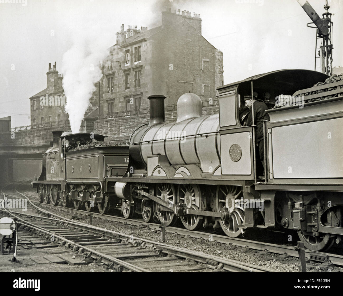 Doubleheader 1950's steam at Kelvin Hall, Glasgow Stock