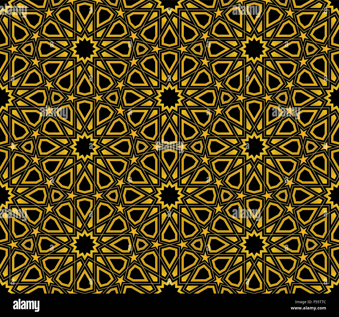Islamic Star Pattern Seamless Background Wallpaper Design Stock
