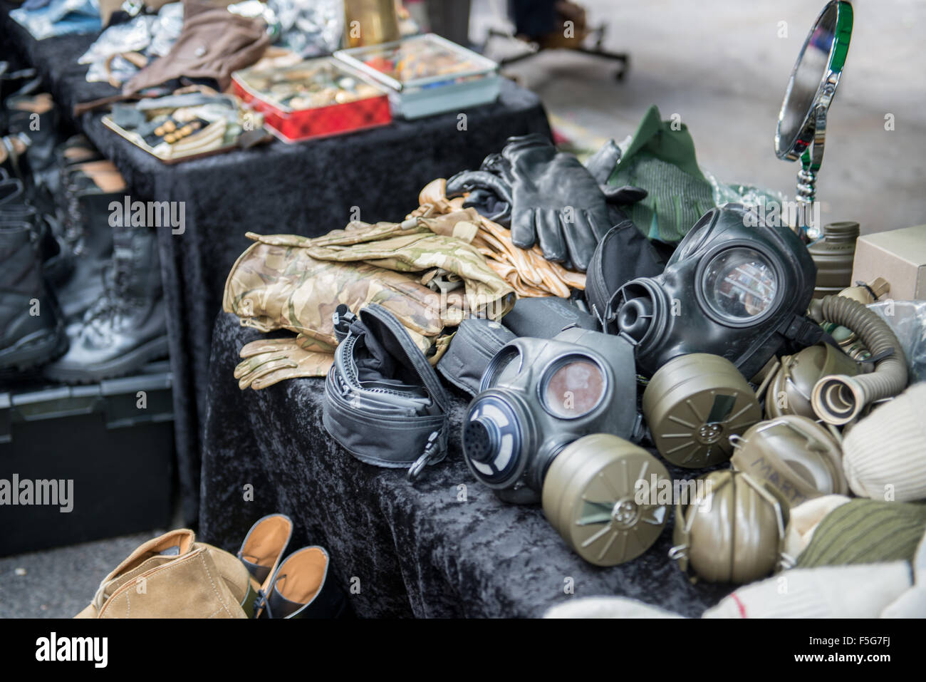 Military equipment on sale Stock Photo, Royalty Free Image: 89482278