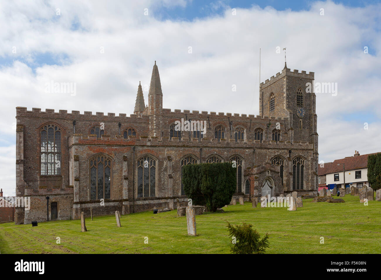 Parish Church Of St Peter And St Pauls Clare Suffolk Stock Photo