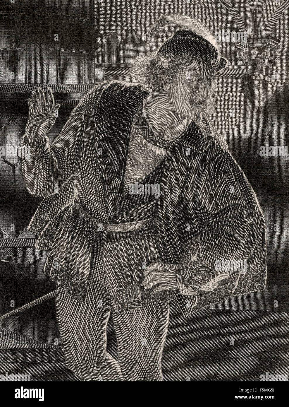 Mephistopheles or Mephisto, scene from the tragedy Faust by Johann