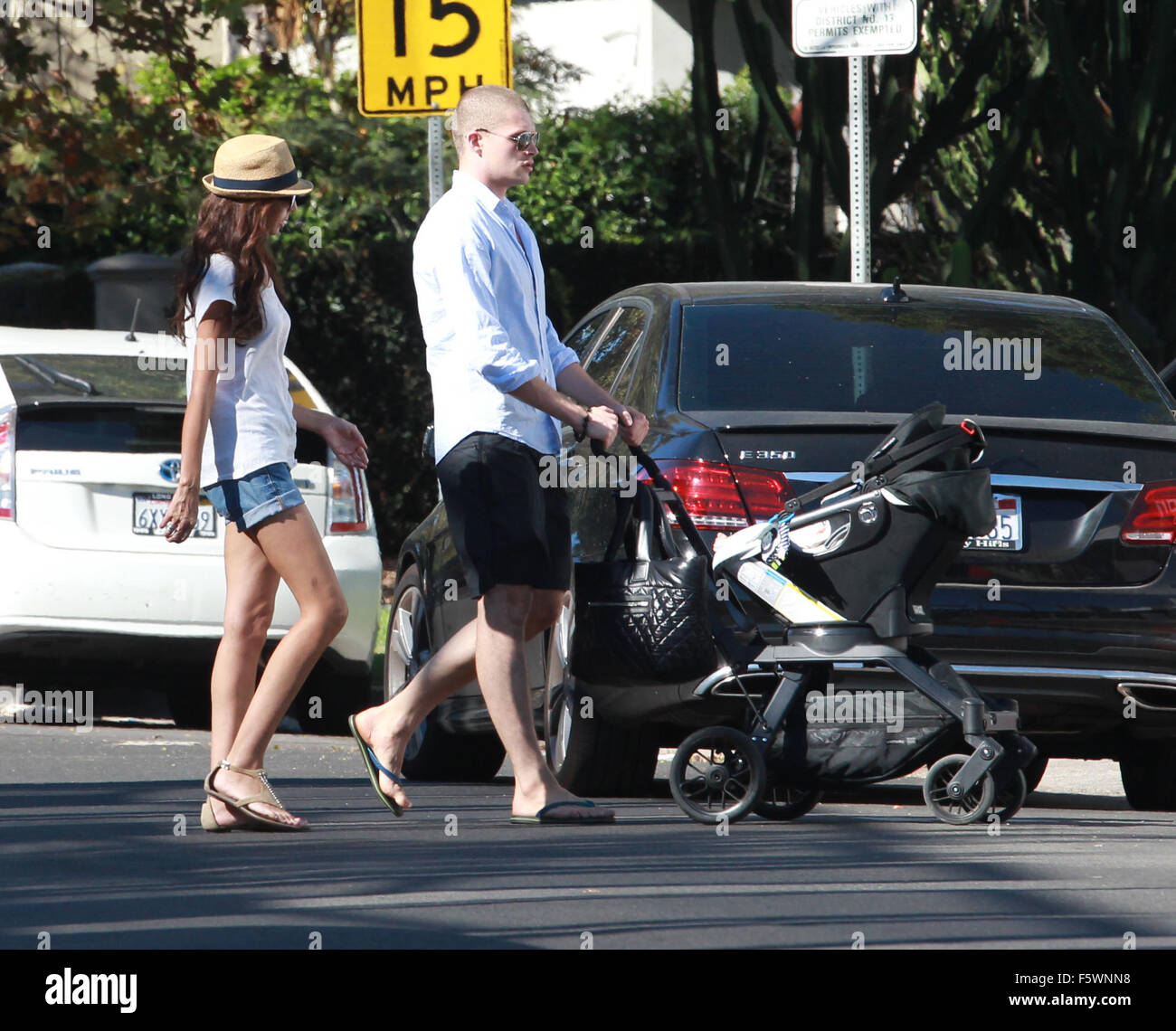 Terri Seymour and her shaven headed husband, Clark Mallon have a Stock