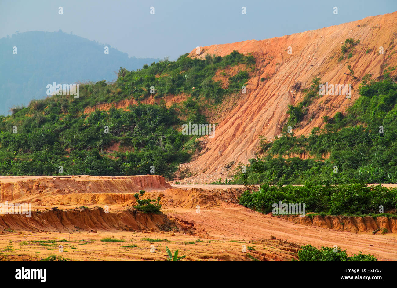 earth erosion caused by hill deforestation for development earth erosion caused by hill deforestation for development