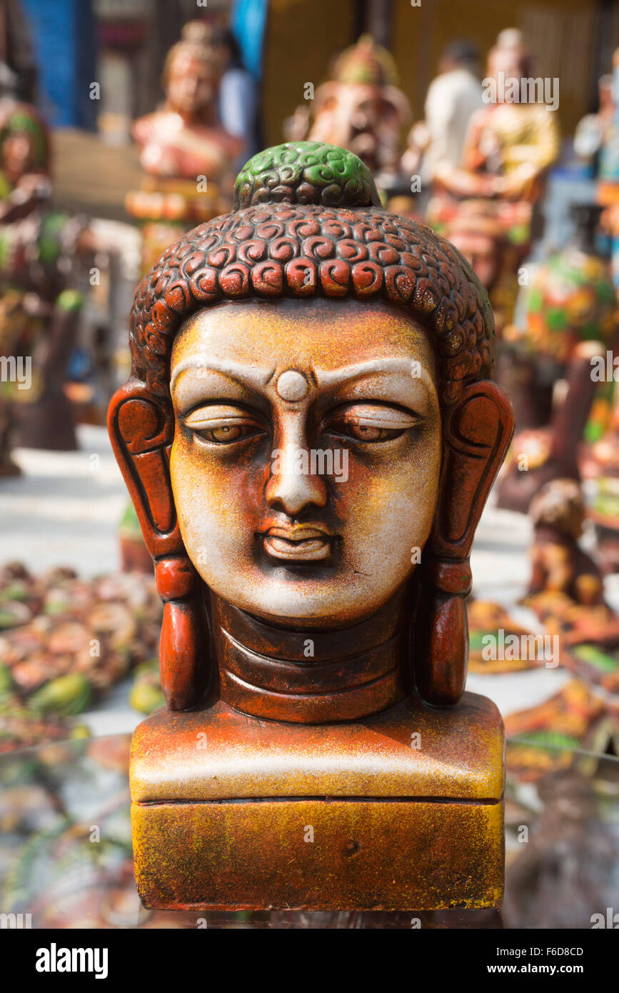 Idol of lord buddha head, surajkund mela, faridabad, <b>haryana, india</b>, asia - idol-of-lord-buddha-head-surajkund-mela-faridabad-haryana-india-asia-F6D8CD