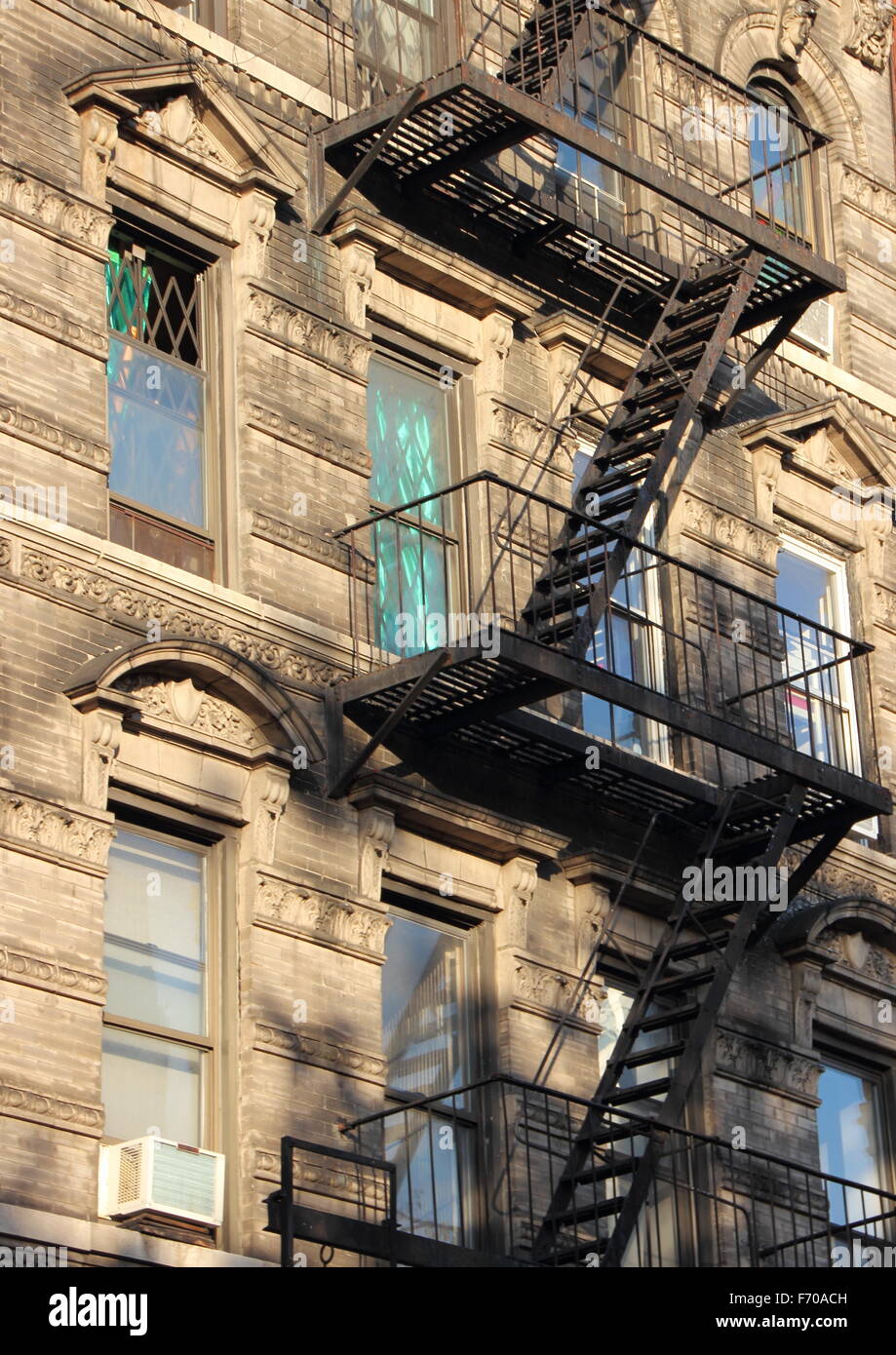 Apartment Building Fire Escape Ladder fire escape new york stock photos & fire escape new york stock Apartment Building Fire Escape Ladder fire escape new york stock photos & fire escape new york stock