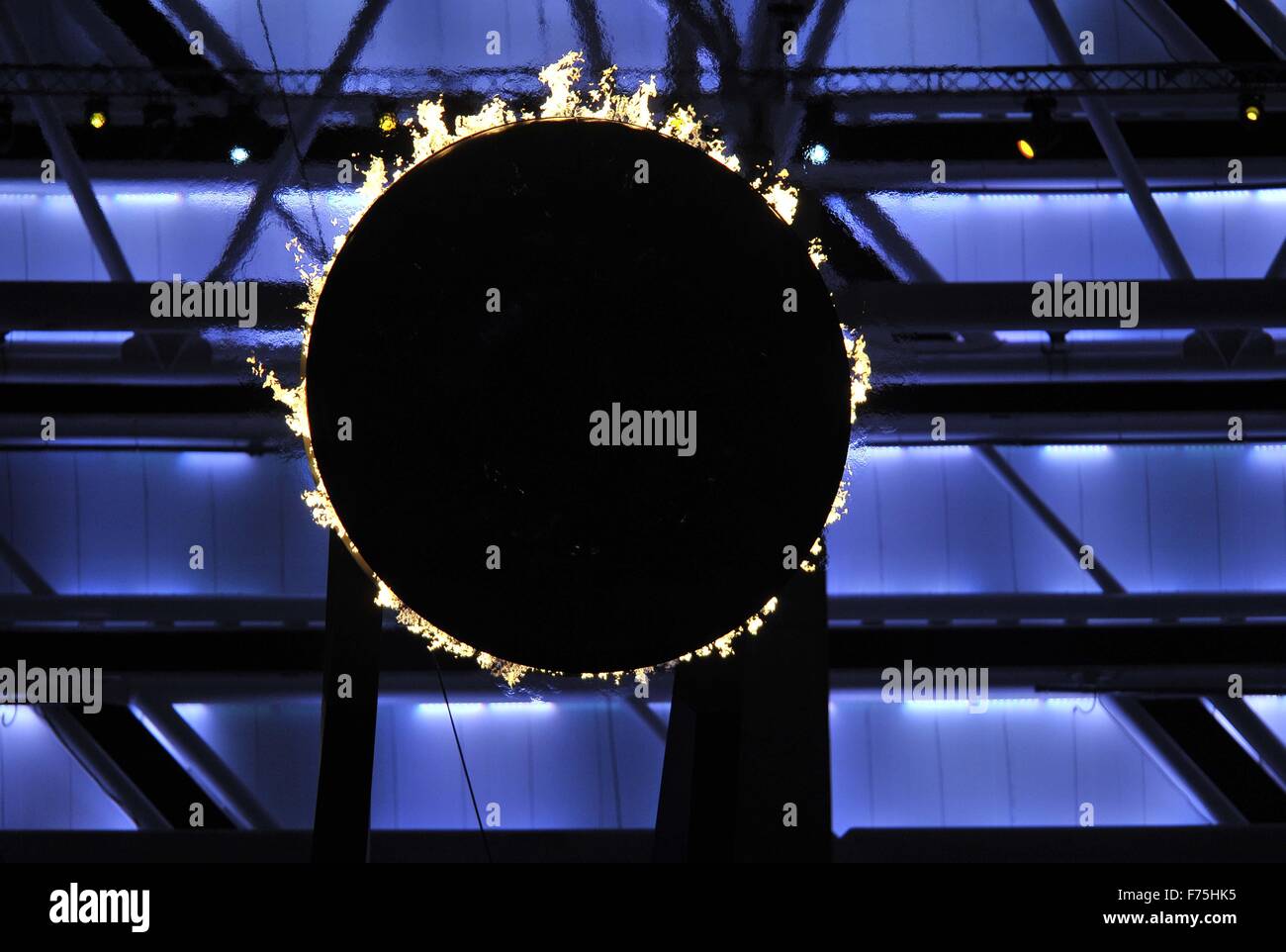 The Olympic Flame Opening Ceremony Olympic Stadium Baku Azerbaijan