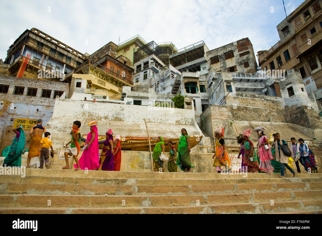 Ram Ghat Ganga River Ganges Kashi Banaras Benaras Varanasi Uttar Pradesh India Asia