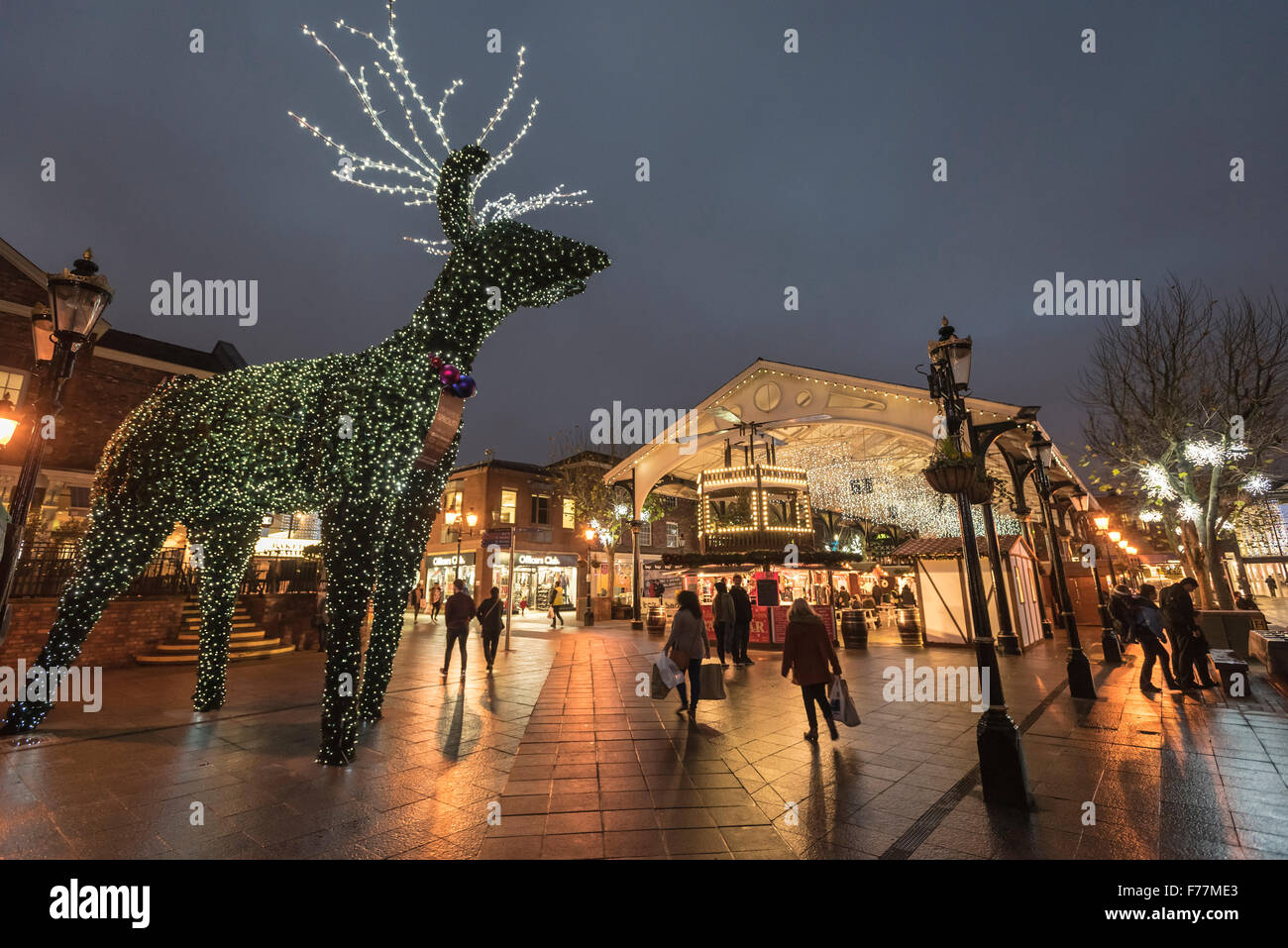 warrington town centre decorated with christmas lights and warrington town centre decorated with christmas lights and