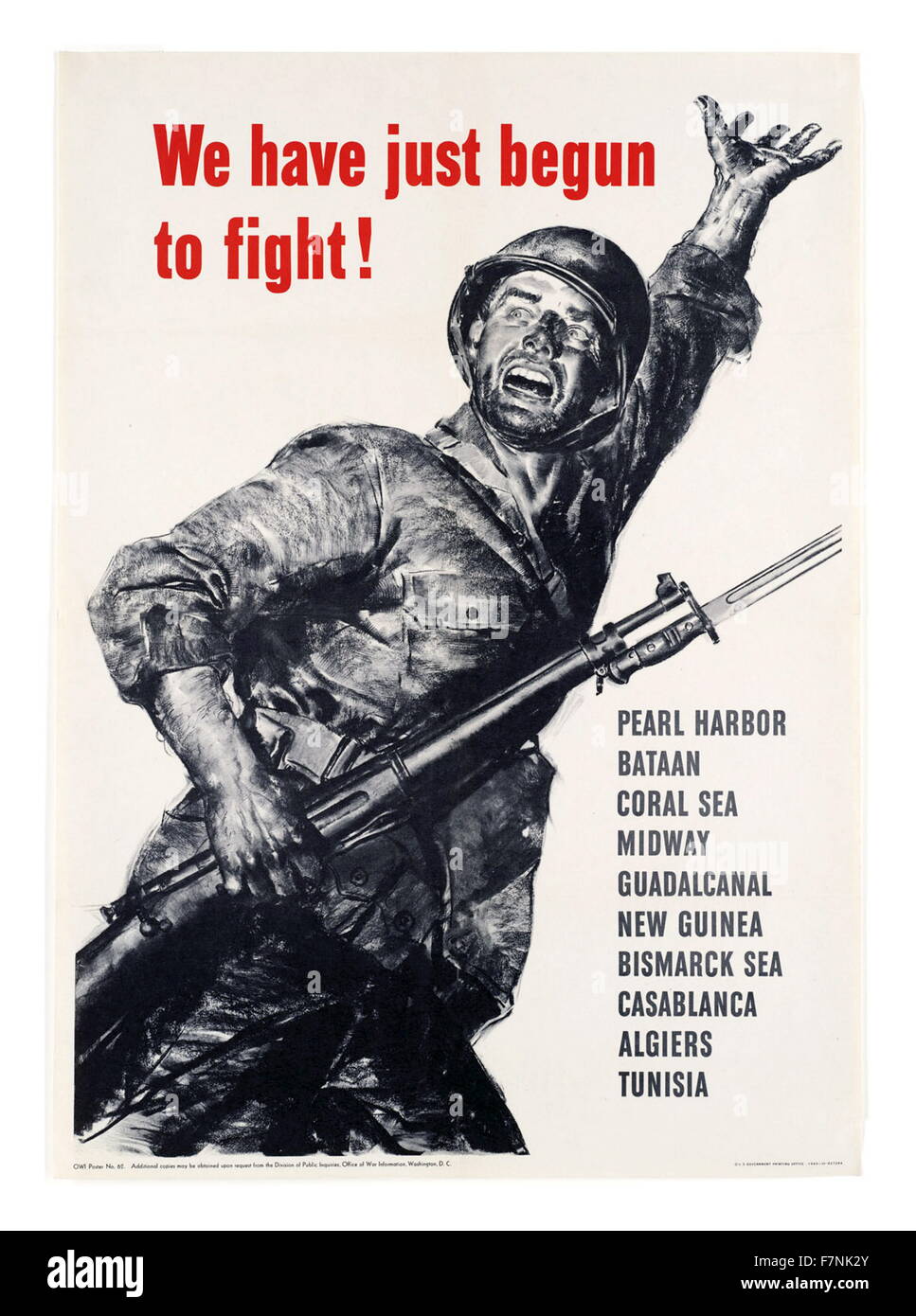 World War Two American Propaganda Poster 1943 Stock Photo Alamy