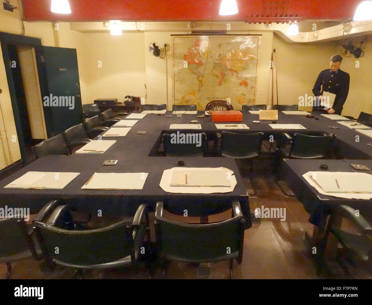 briefing room in the war rooms bunker, London Stock