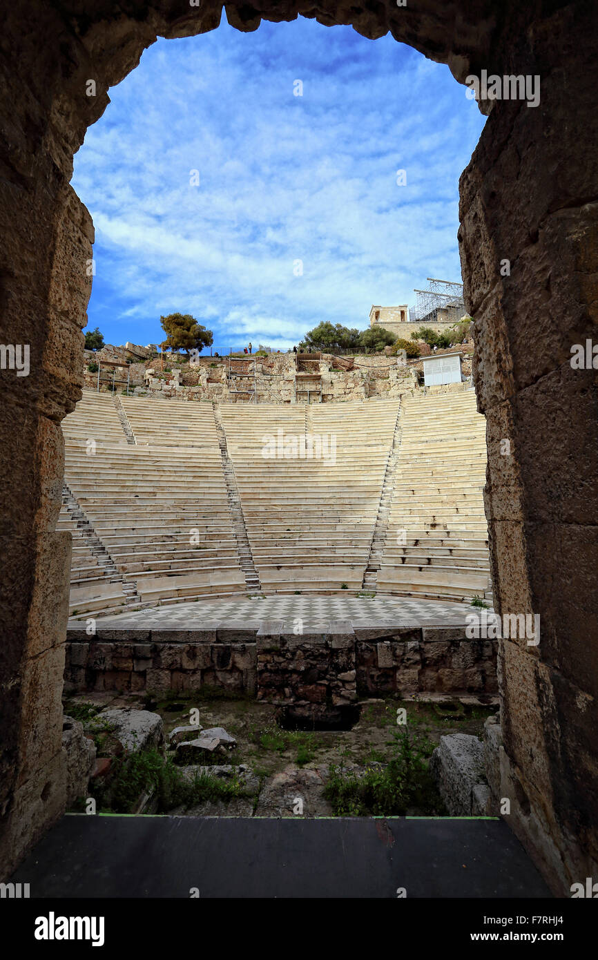 Ancient Odeon Of Herod Athens Attica Greece Stock Photo Alamy