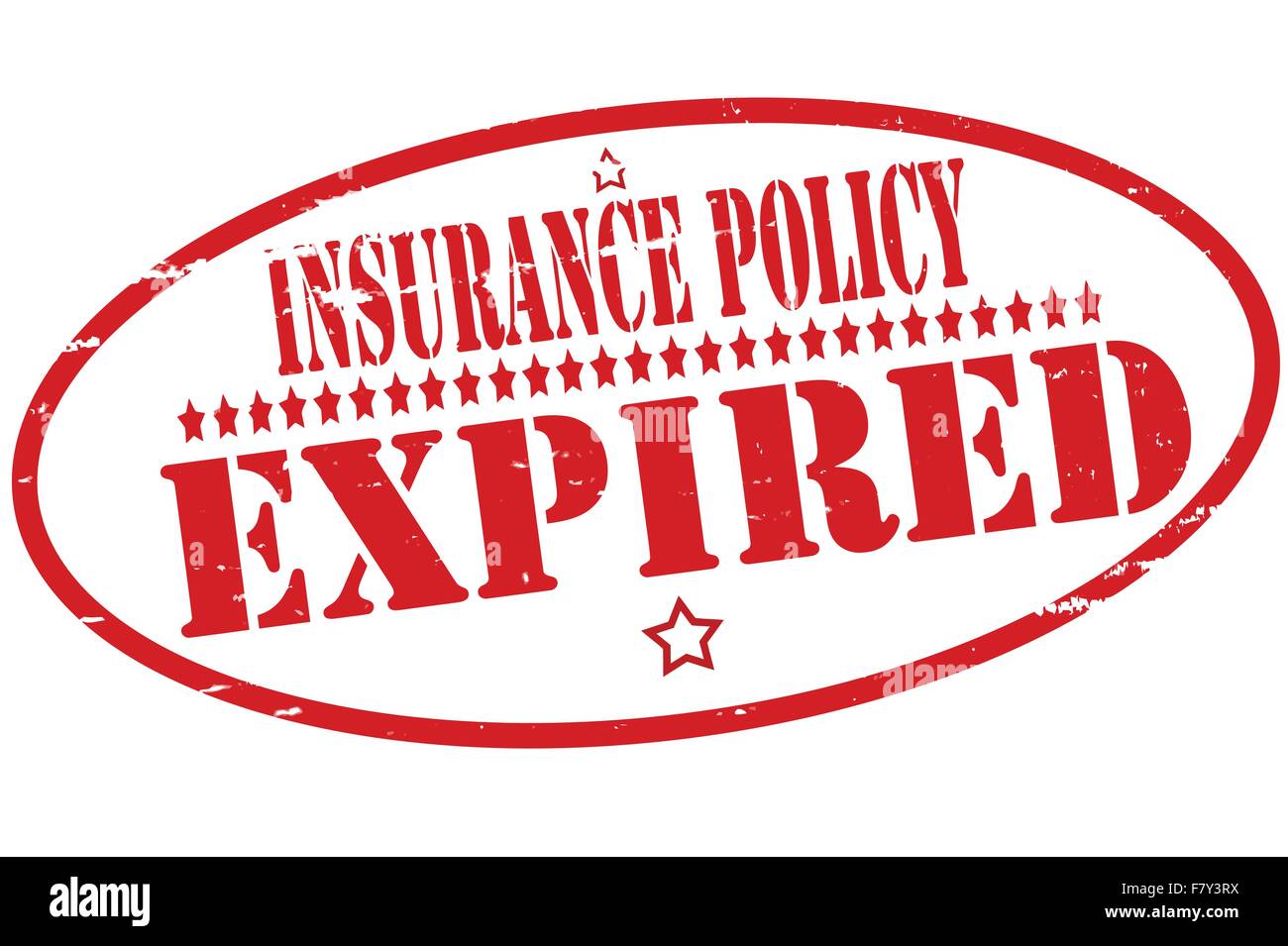 Insurance Policy Expired Stock Vector Art Illustration Vector Image 