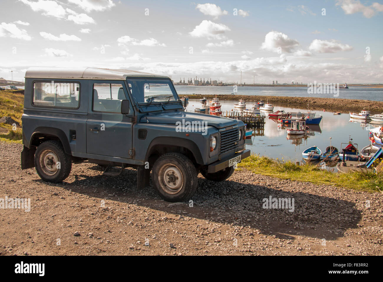 The landrover used by actress Brenda Blethyn in the crime Stock Photo