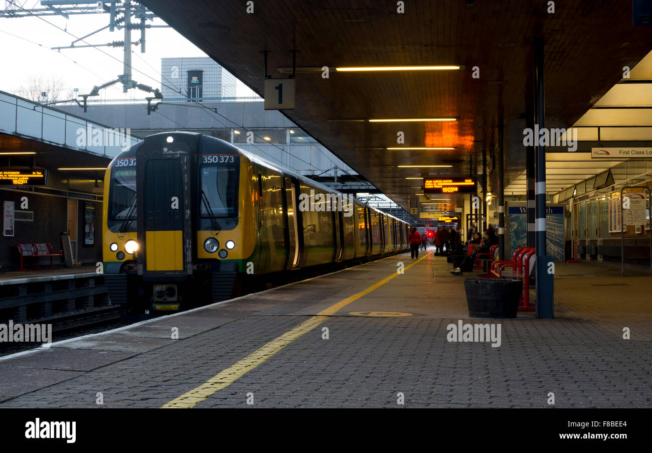 London Midland class 350 electric train at Coventry railway station