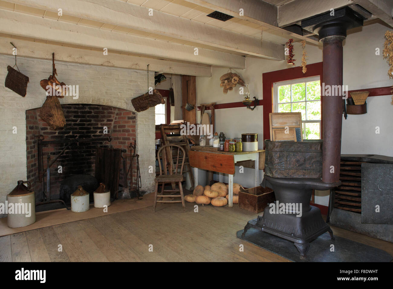 Summer Kitchen At An Old Farmhouse Stock Photo Royalty Free Image