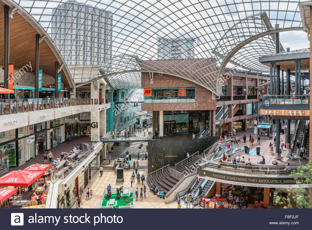 Cabot Circus Shopping Centre, Bristol, Somerset, England Cabot Stock