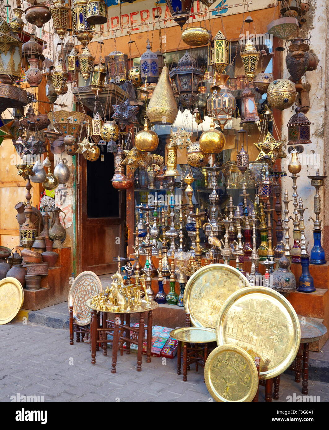 Egypt Hurghada, bazaar in the old part of town Stock Photo, Royalty