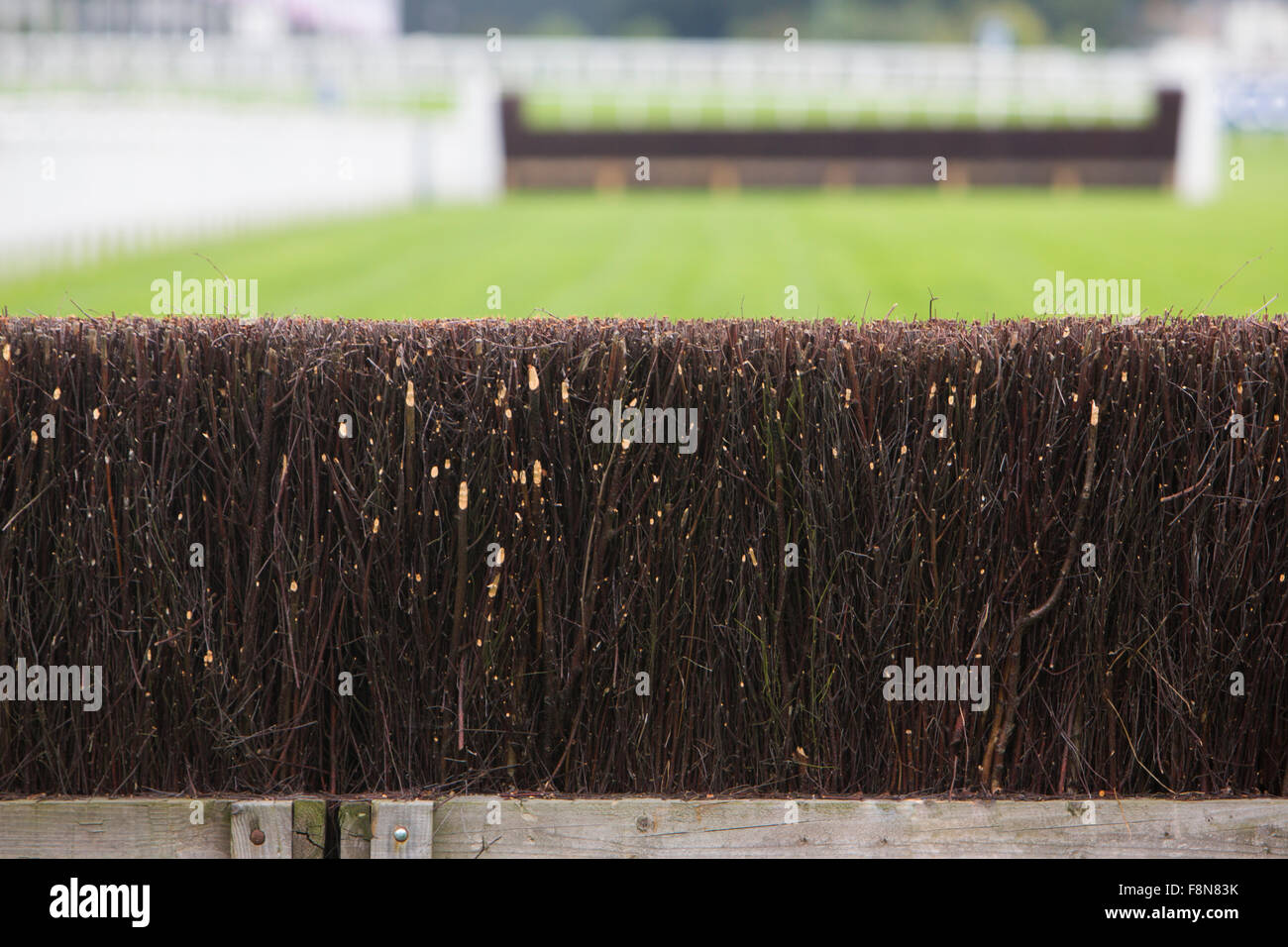 Fence On Horse Racing Track Stock Photo 91436455 Alamy