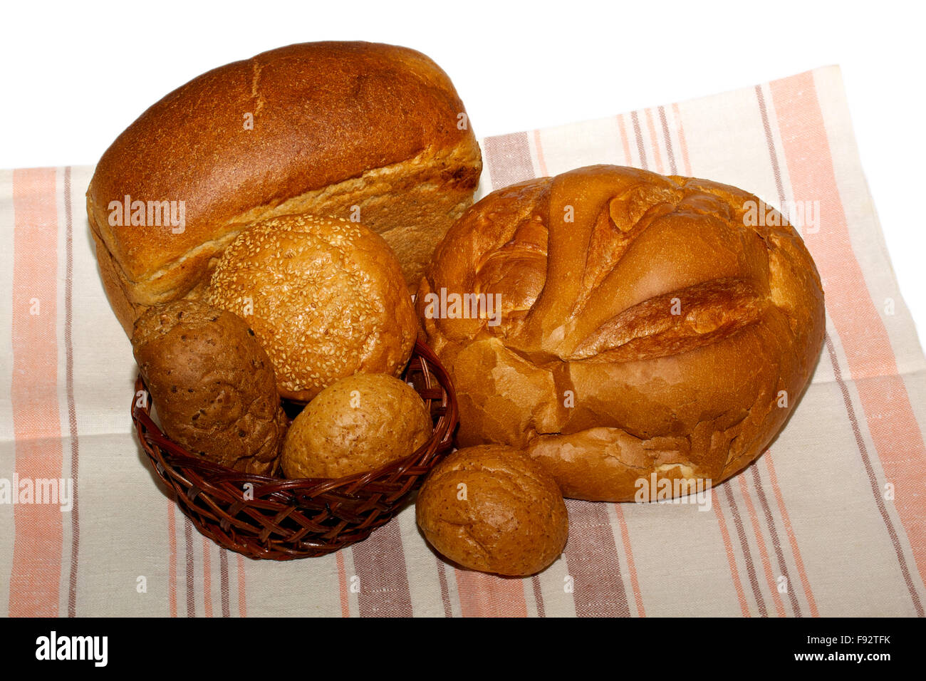 Assortment Of Baked Bread Stock Photo Alamy