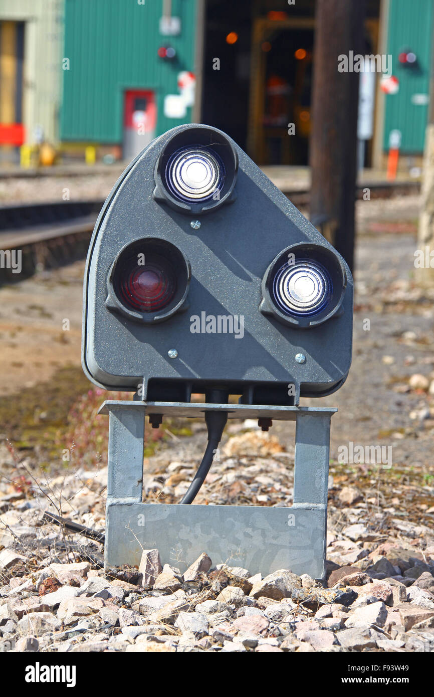 Ground Position Signal mounted close to the ground within the depot Stock Photo 91669321 Alamy