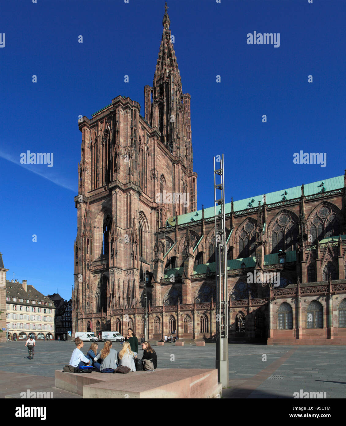 France Alsace Strasbourg Notre Dame Cathedral Stock Photo Alamy