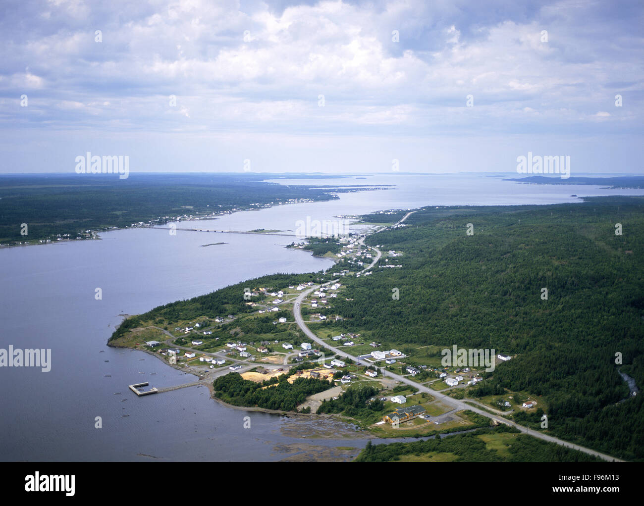 Gander Bay, Main Point, Newfoundland, Canada Stock Photo, Royalty Free